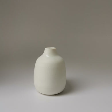 Small Bottle Vase - White